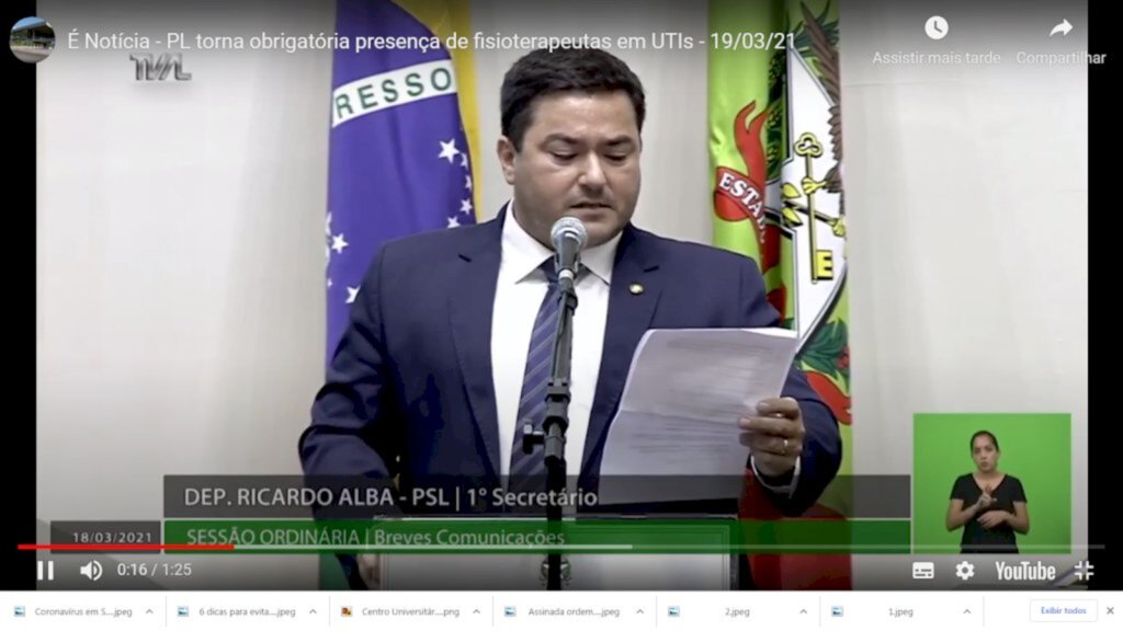  - Deputado Ricardo Alba.