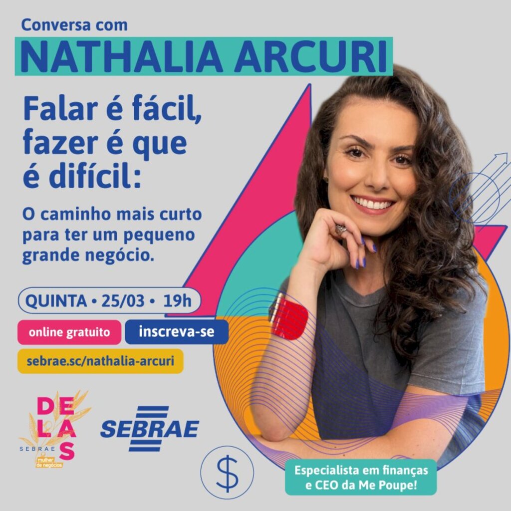 Nathalia Arcuri fará palestra on-line e gratuita sobre negócios