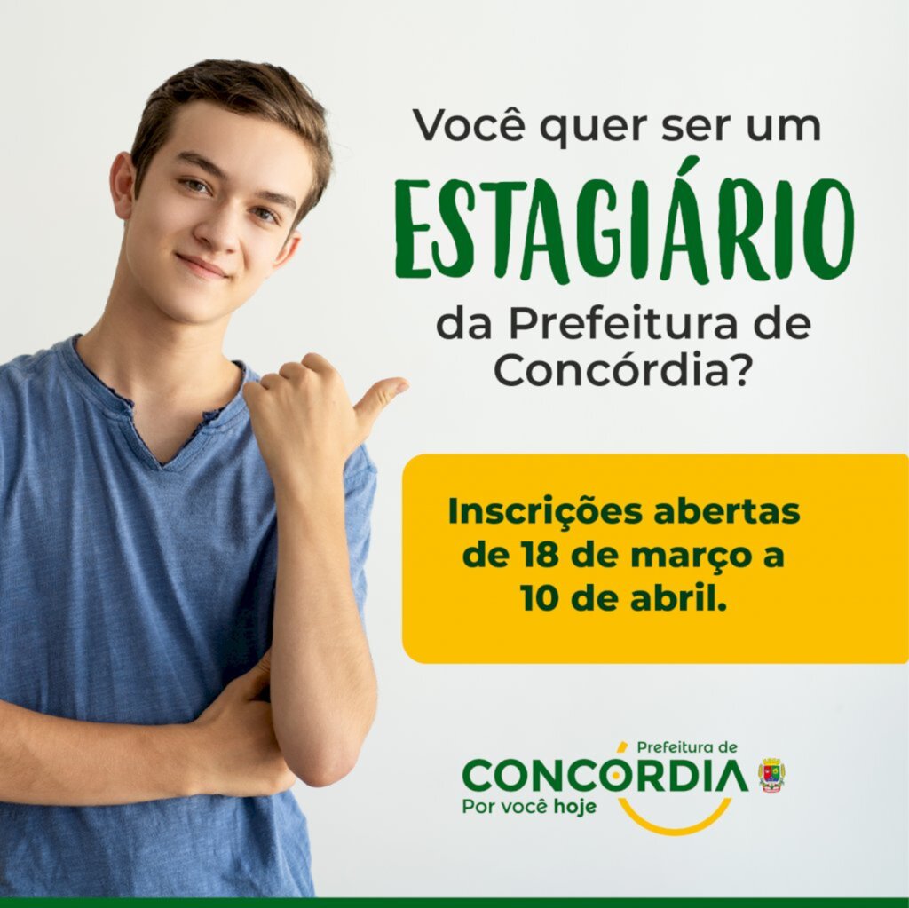 Lana Correa Pinheiro / Jornalista - SECOM - Período de inscrição é de 18 de março até 1 de abril. Critério de classificação será a nota média do currículo escolar do candidato