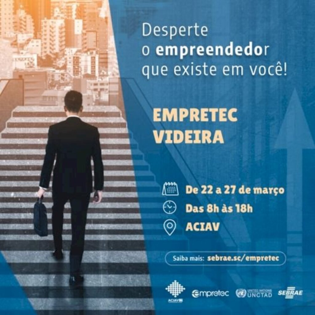 Joce Pereira / jornalista - Evento vai ser realizado no auditório da Aciav em Videira