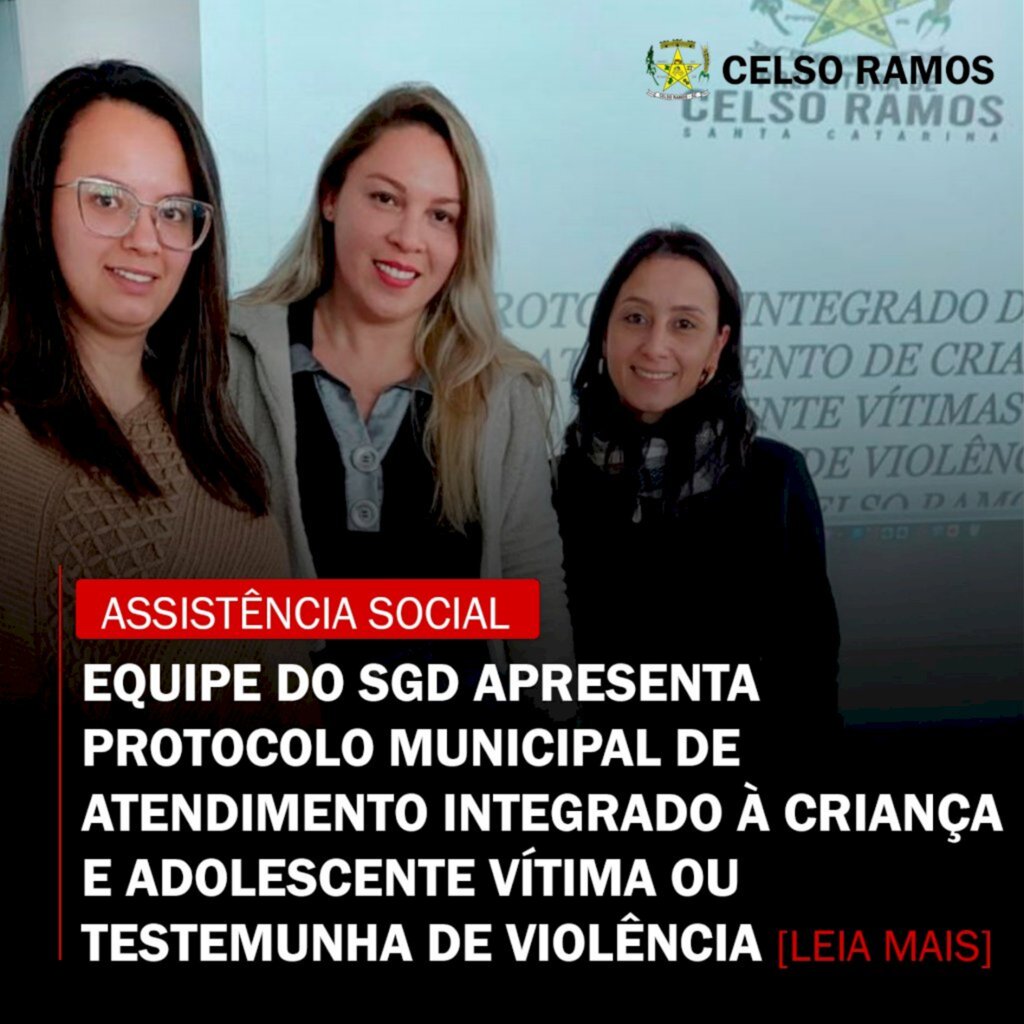 Equipe do SGD de Celso Ramos  apresenta protocolo de atendimento