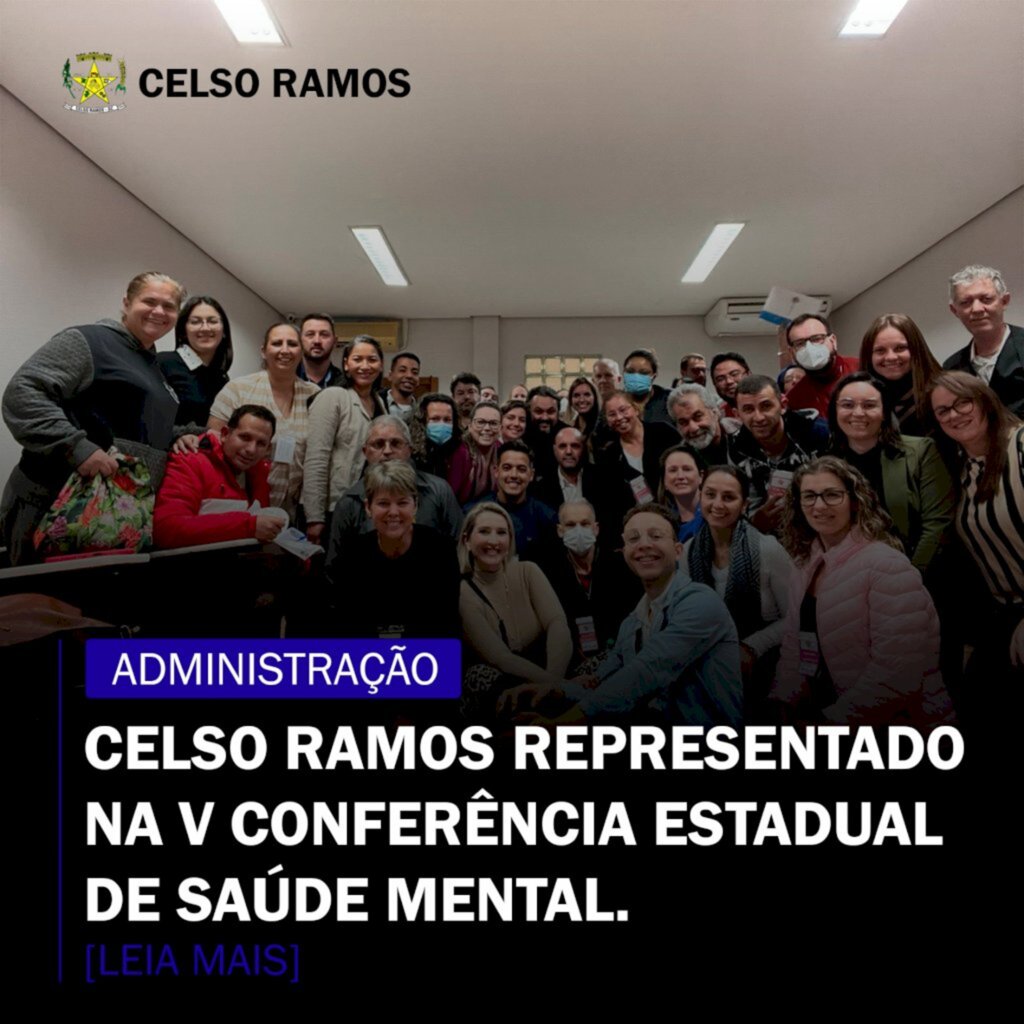 Celso Ramos na V Conferência Estadual de Saúde mental