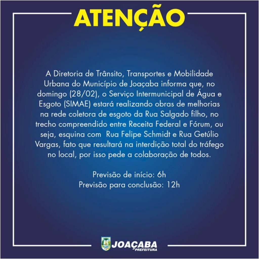 Assessoria de Imprensa / Prefeitura de Joaçaba - Prefeitura de Joaçaba