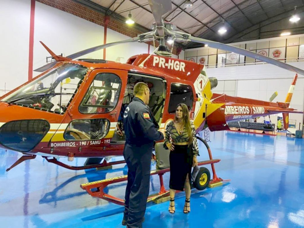 Deputada Paulinha se engaja em projetos que pretendem equipar com alta tecnologia o Batalhão de Operações Aéreas do Corpo de Bombeiros de SC