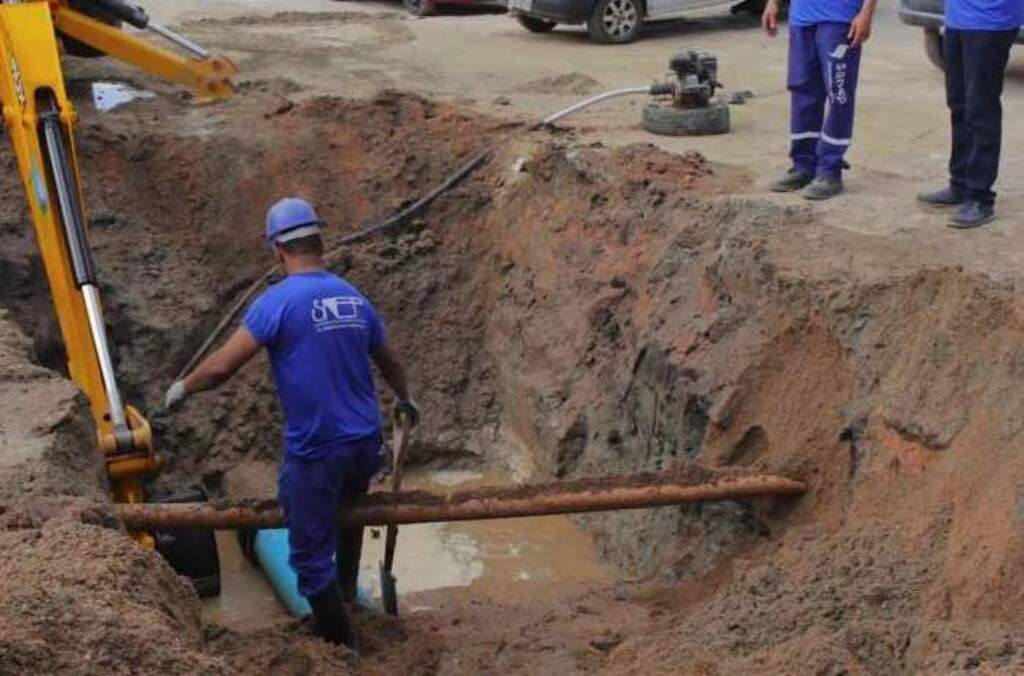 Sanep substituirá adutora na Frontino Vieira, no Fragata