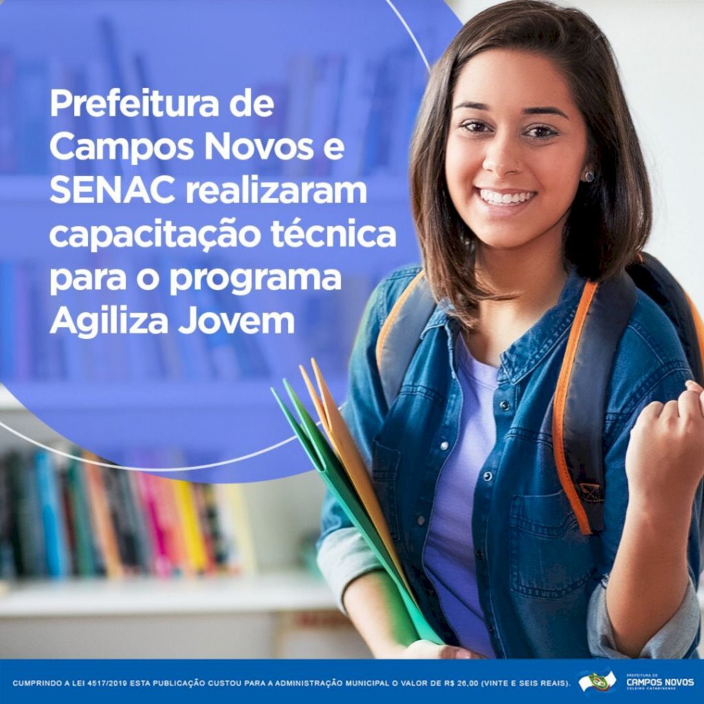 Prefeitura de Campos Novos e SENAC realizaram capacitação técnica para o programa Agiliza Jovem