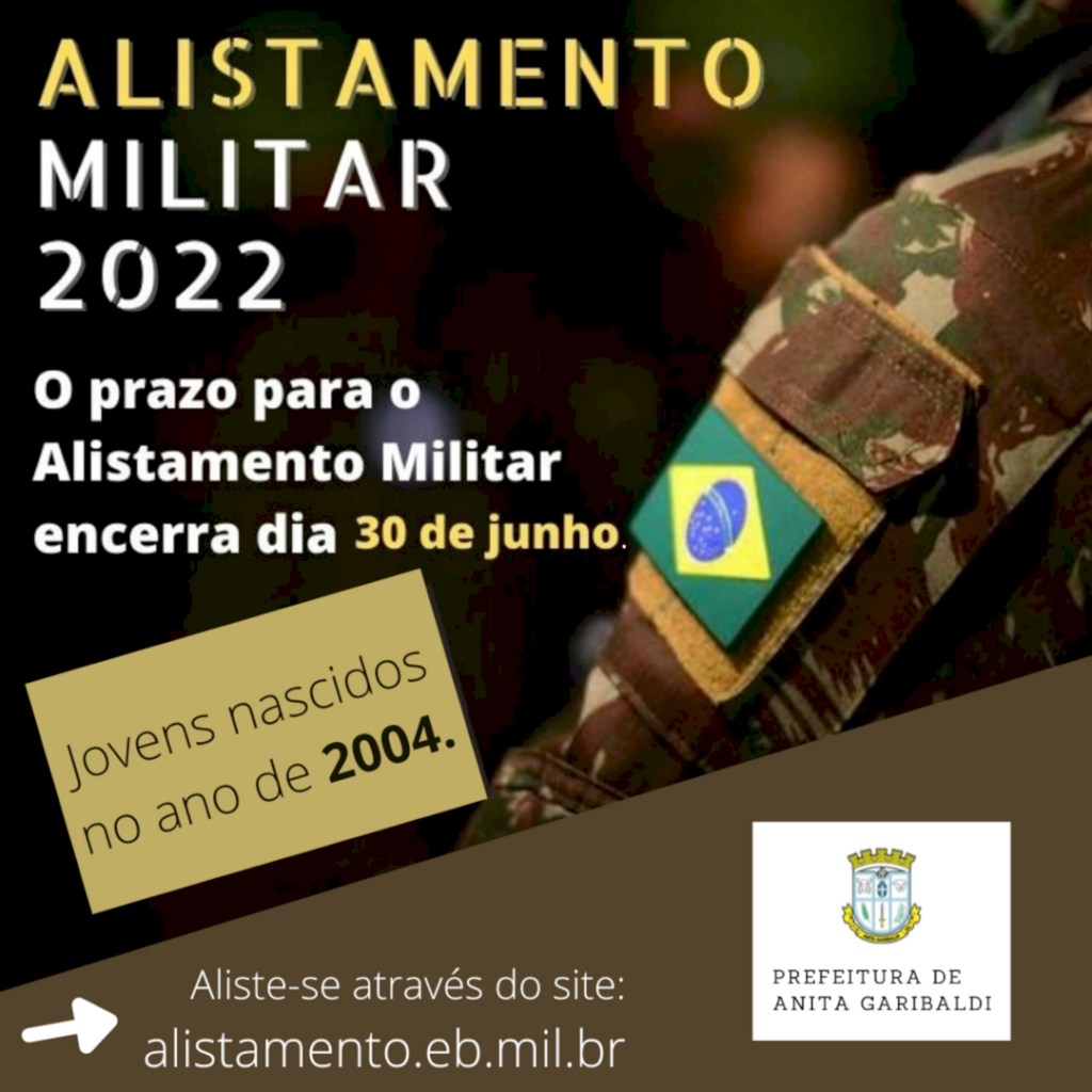 Prazo do Alistamento Militar 2022 é até 30 de junho