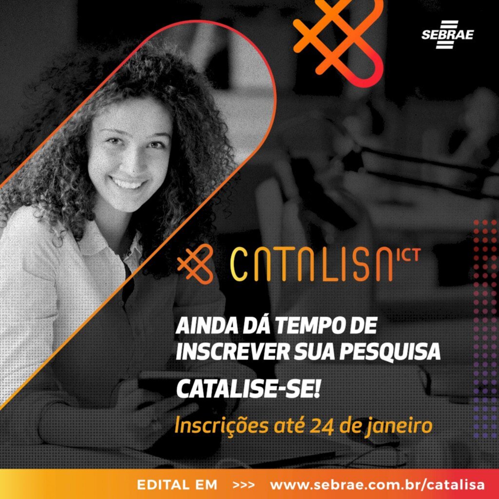 Inscrições de pesquisas com potencial de inovação para o CATALISA ICT encerram-se no dia 24 de janeiro