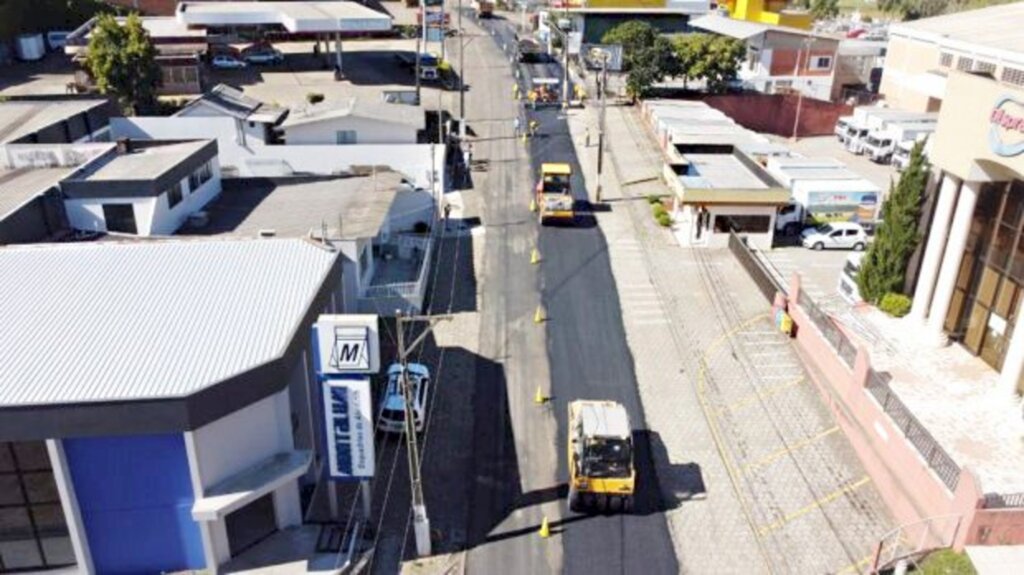 Foto: Ammoc/ Cincatarina - As obras de recuperação das vias que ligam os municípios de Joaçaba, Herval d