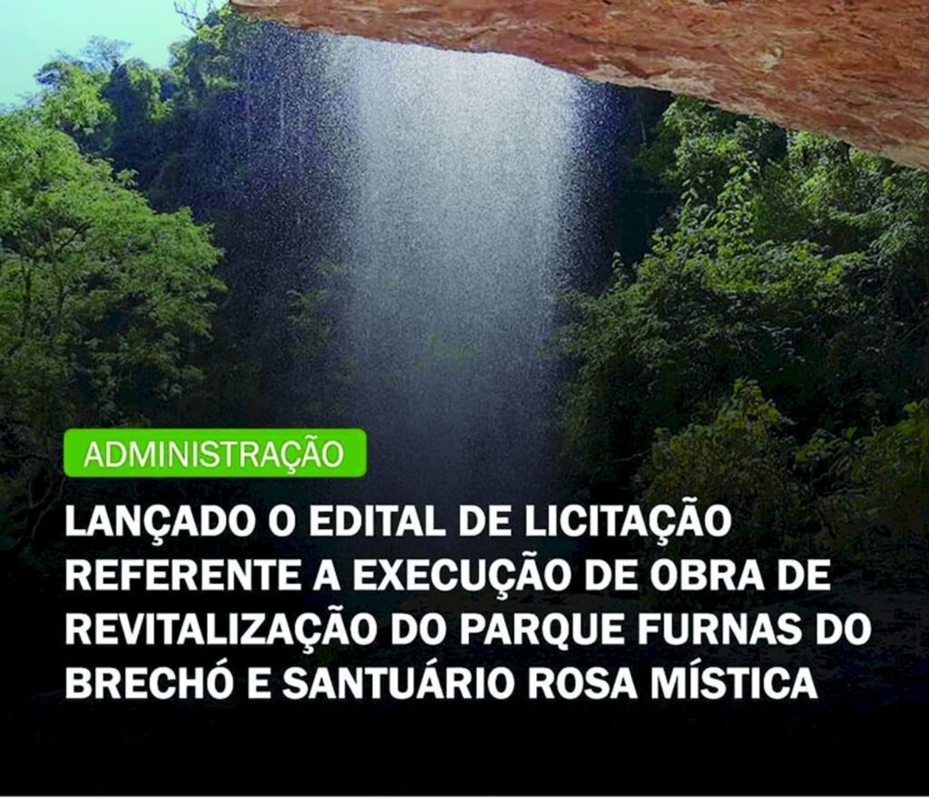 Lançado o edital para revitalização do parque Furnas do Brechó