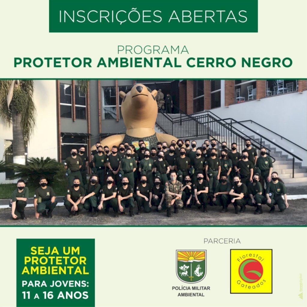 Abertas as inscrições para o Protetor Ambiental, turma de Cerro Negro