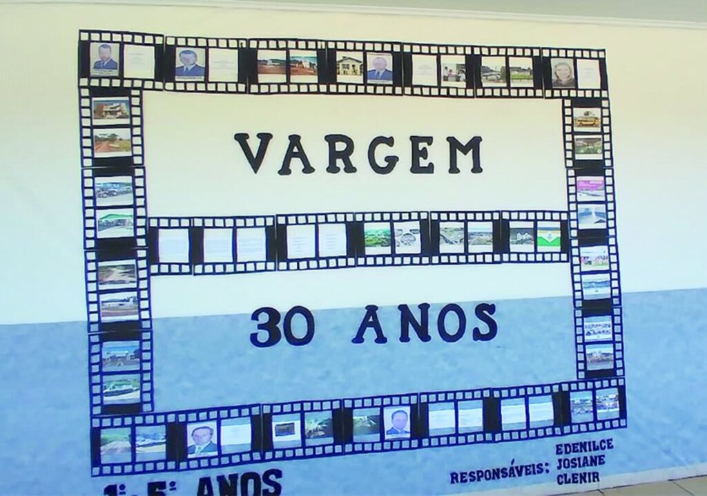 Alunos realizam trabalhos para homenagear os 30 anos do município de Vargem