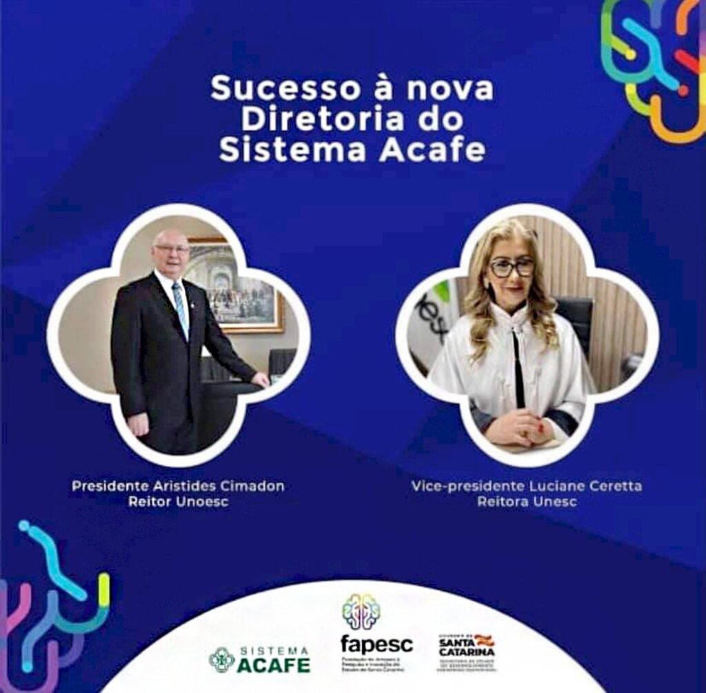 Reitor da Unoesc, professor Aristides Cimadon é eleito presidente da ACAFE