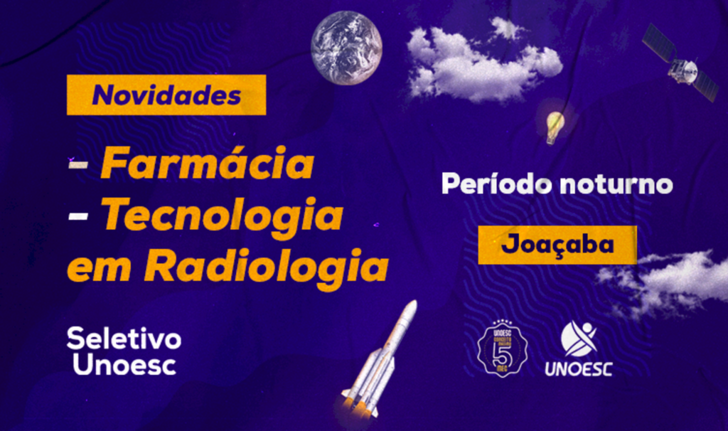 Adriano França Assessoria de Imprensa Marketing e Comunicação Unoesc Joaçaba - Unoesc abre cursos de Farmácia e Tecnologia em Radiologia