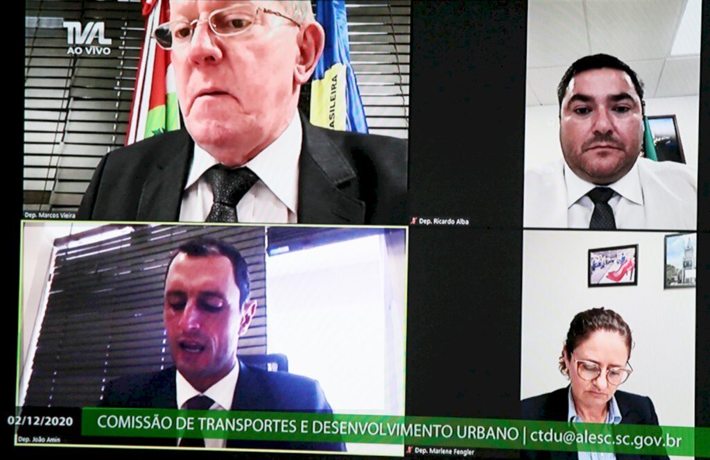 FOTO: Solon Soares/Agência AL - Reunião virtual da Comissão de Transportes