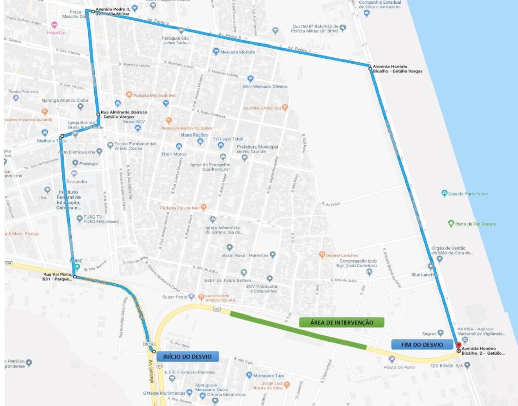 Sábado será de bloqueio na zona portuária da BR-392