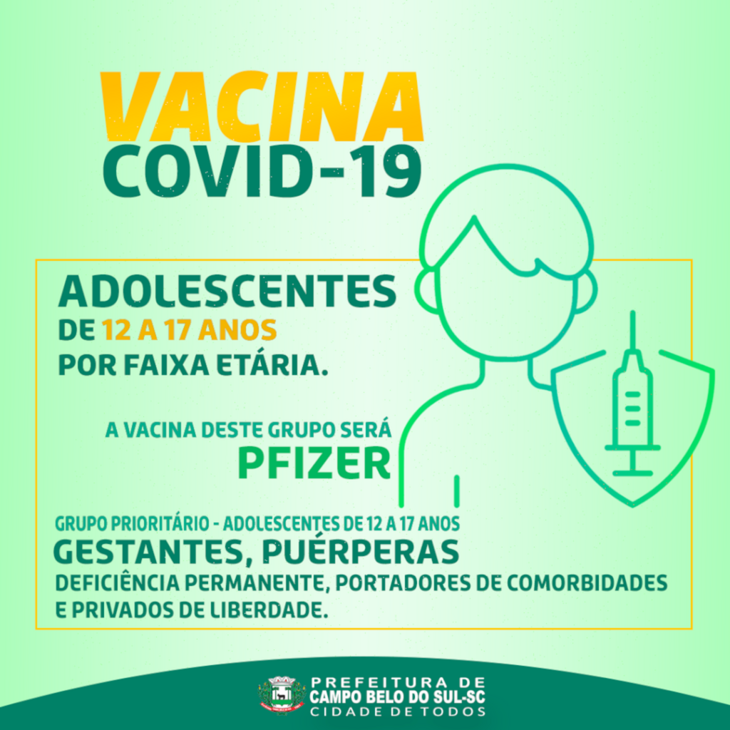 Nova fase da vacinação contra Covid-19 em Campo Belo do Sul