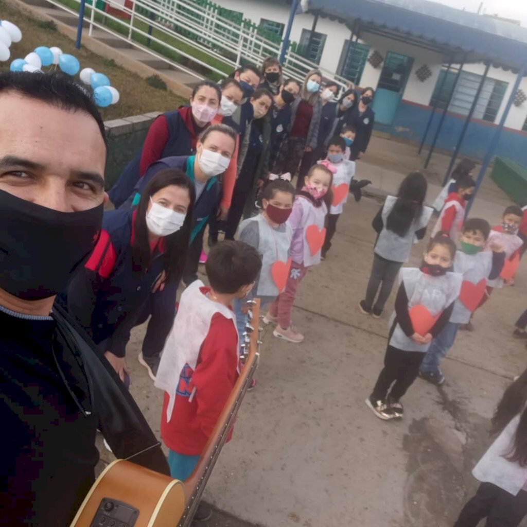 Música através de coral nas escolas de Campo Belo do Sul