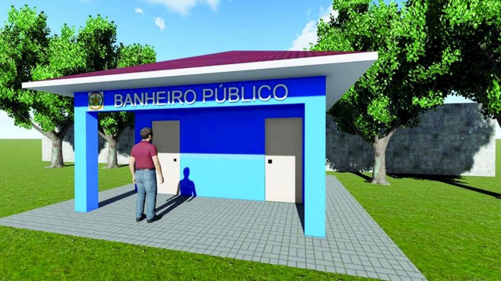 Banheiros públicos serão construídos na Praça  Municipal Zélia Gobetti em Cerro Negro