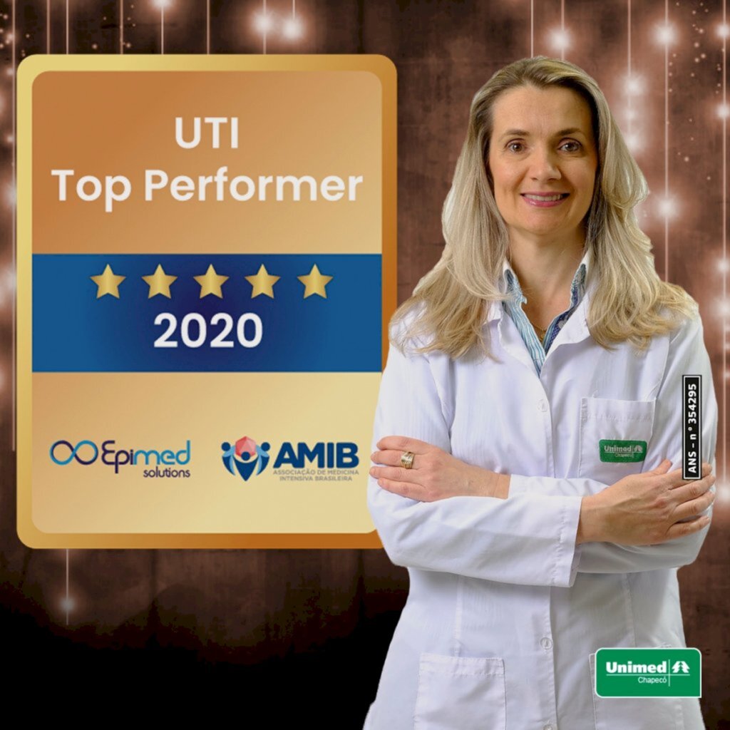 UTI do Hospital Unimed Chapecó conquista selo Top Performer