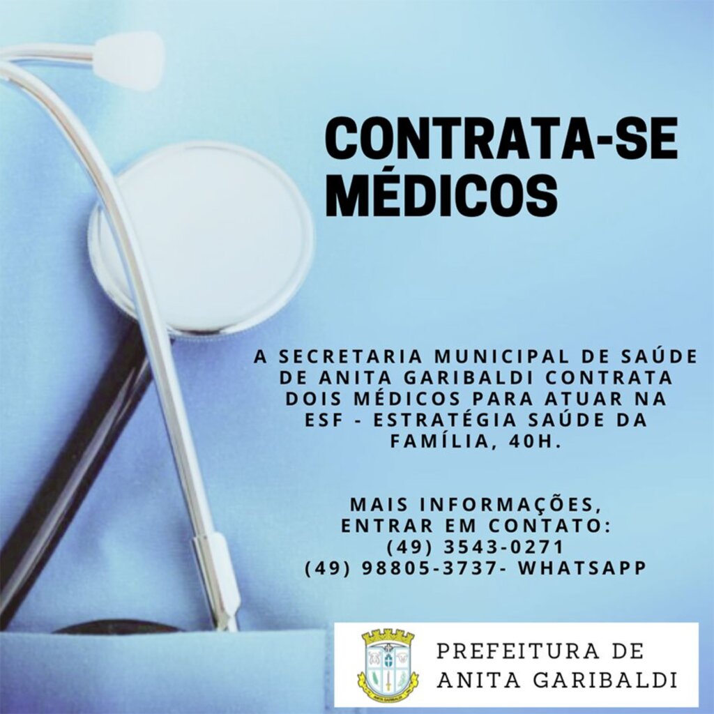 O andamento dos trabalhos do Setor Municipal de Saúde  de Anita Garibaldi