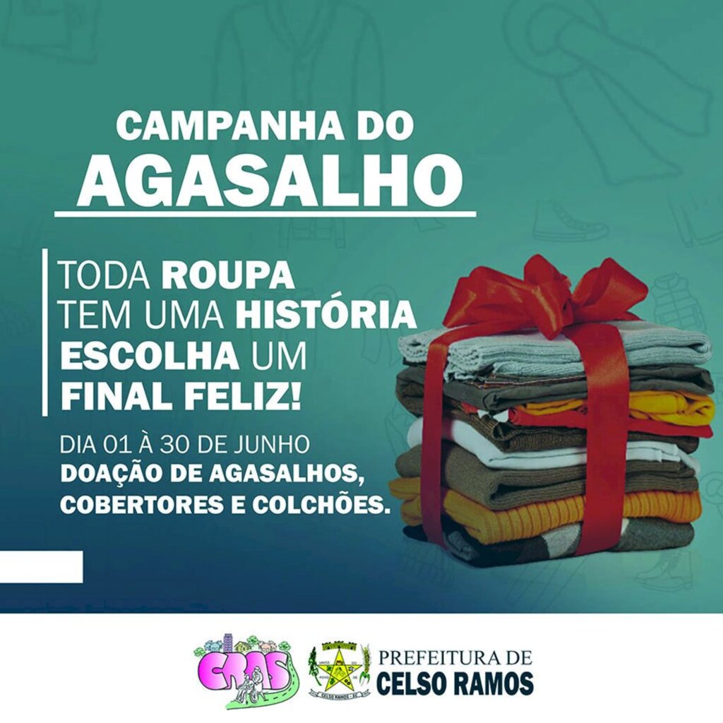 Município de Celso Ramos realiza  Campanha  do Agasalho