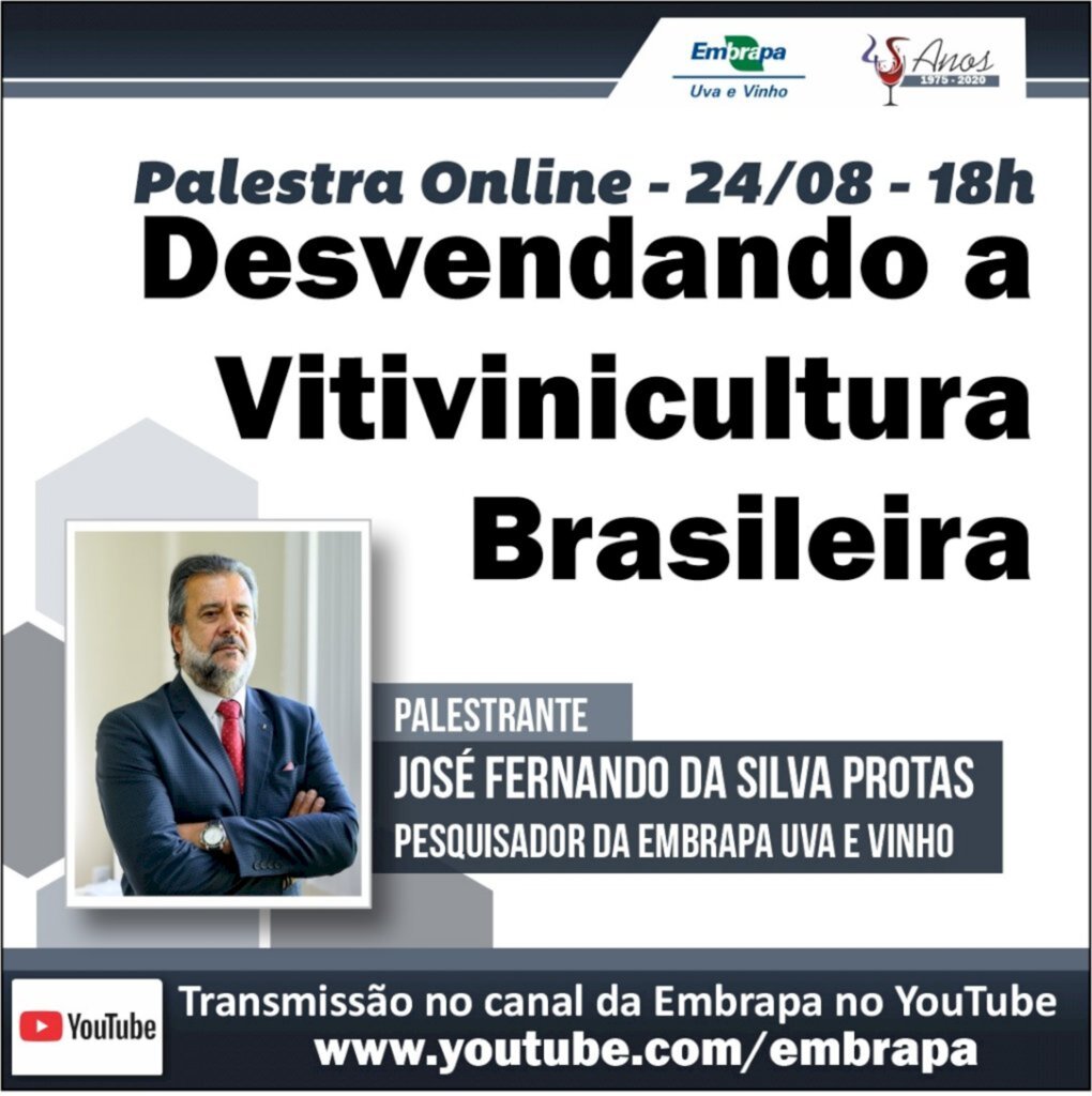 Comemorar a pesquisa brasileira com uva e vinho