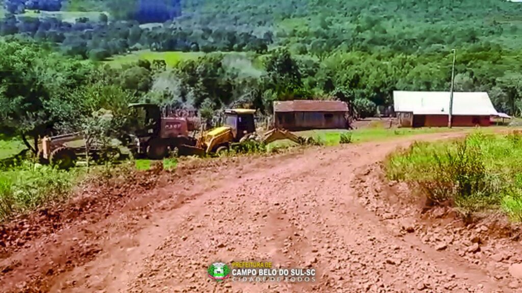 Obras no interior estão sendo executadas também no sistema Porteira Adentro em Campo Belo do Sul