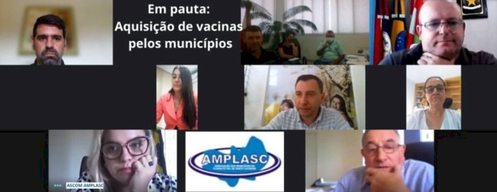 Municípios da AMPLASC confirmam interesse na compra de vacina Sputnik V proposta pela FECAM