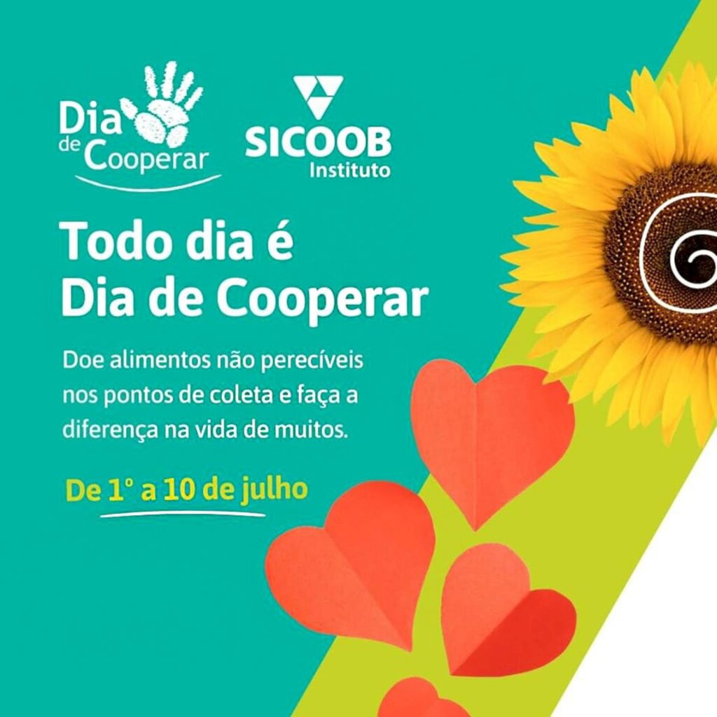  - Coopere! Doe os alimentos no Sicoob mais perto de você ou em nossos parceiros.