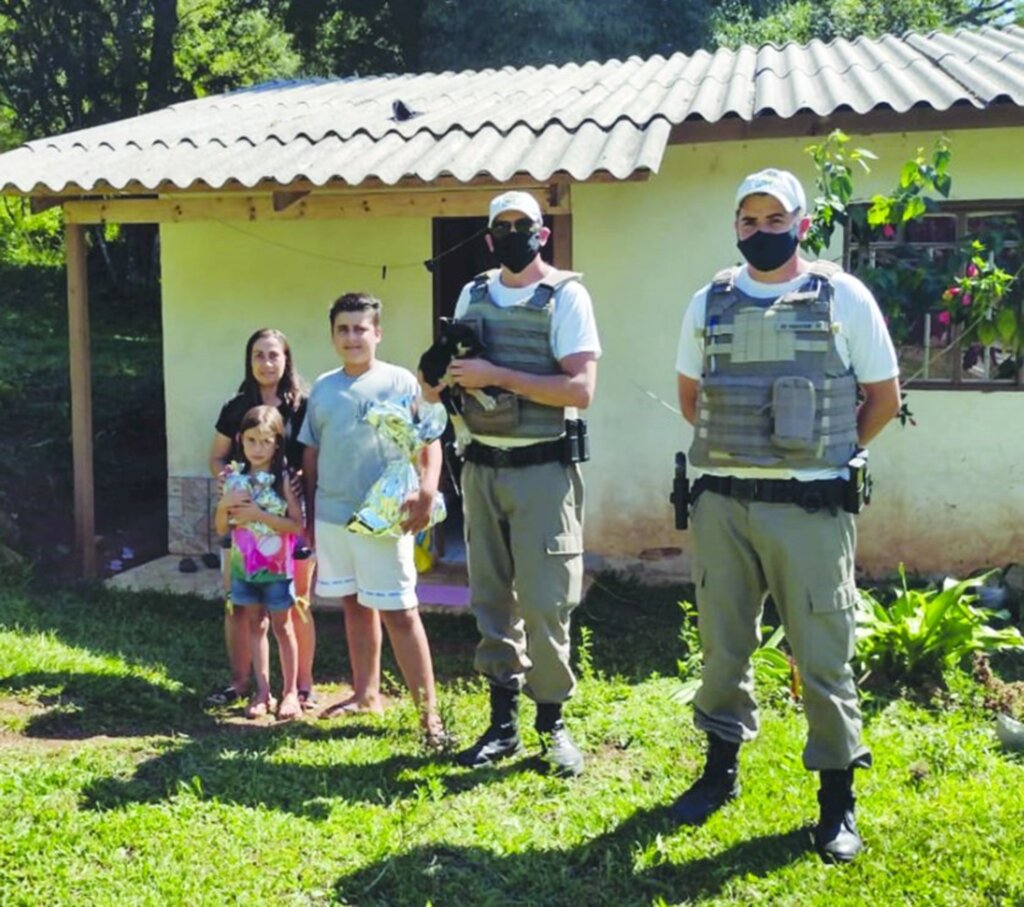 Brigada Militar de  Pinhal da Serra realizou  campanha de Natal