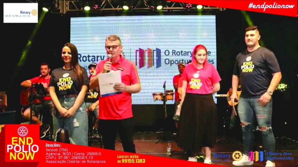 No Dia Mundial de Combate à Pólio, Rotary Distrito 4740 promoveu live