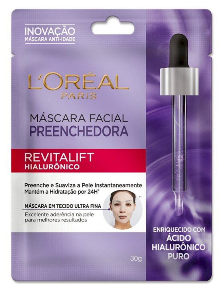 Máscara Facial Revitalift Hialurônico é a novidade de L'Oréal Paris