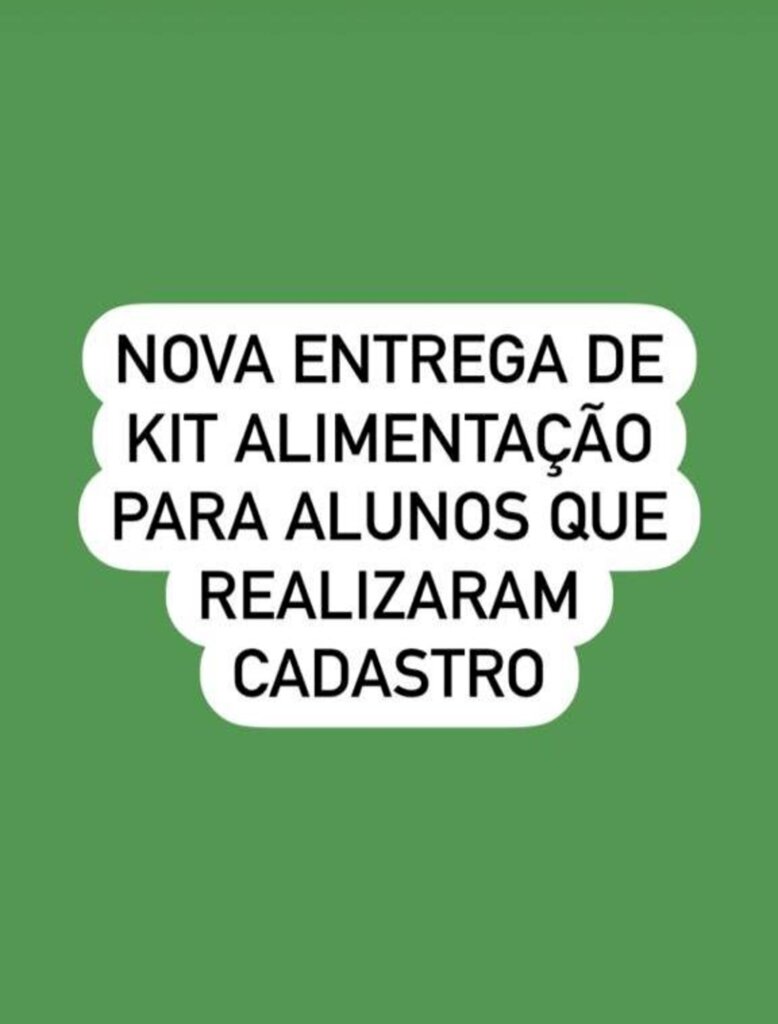 Programada nova entrega de kits de merenda escolar da rede municipal