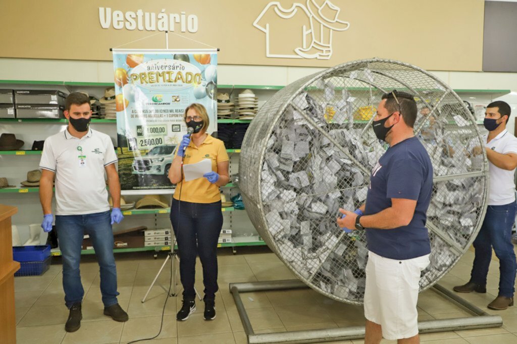 Copercampos realiza 4º sorteio das promoções especiais de aniversário