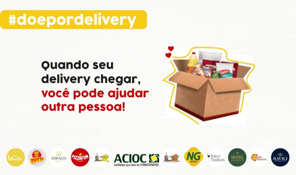 Ação do Núcleo de Gastronomia da ACIOC está arrecadando alimentos para doação por meio do Delivery