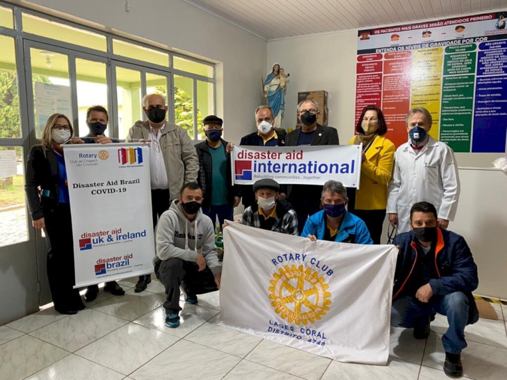 Rotary Club Lages Coral realiza entrega de materiais para Hospital de Campo Belo do Sul