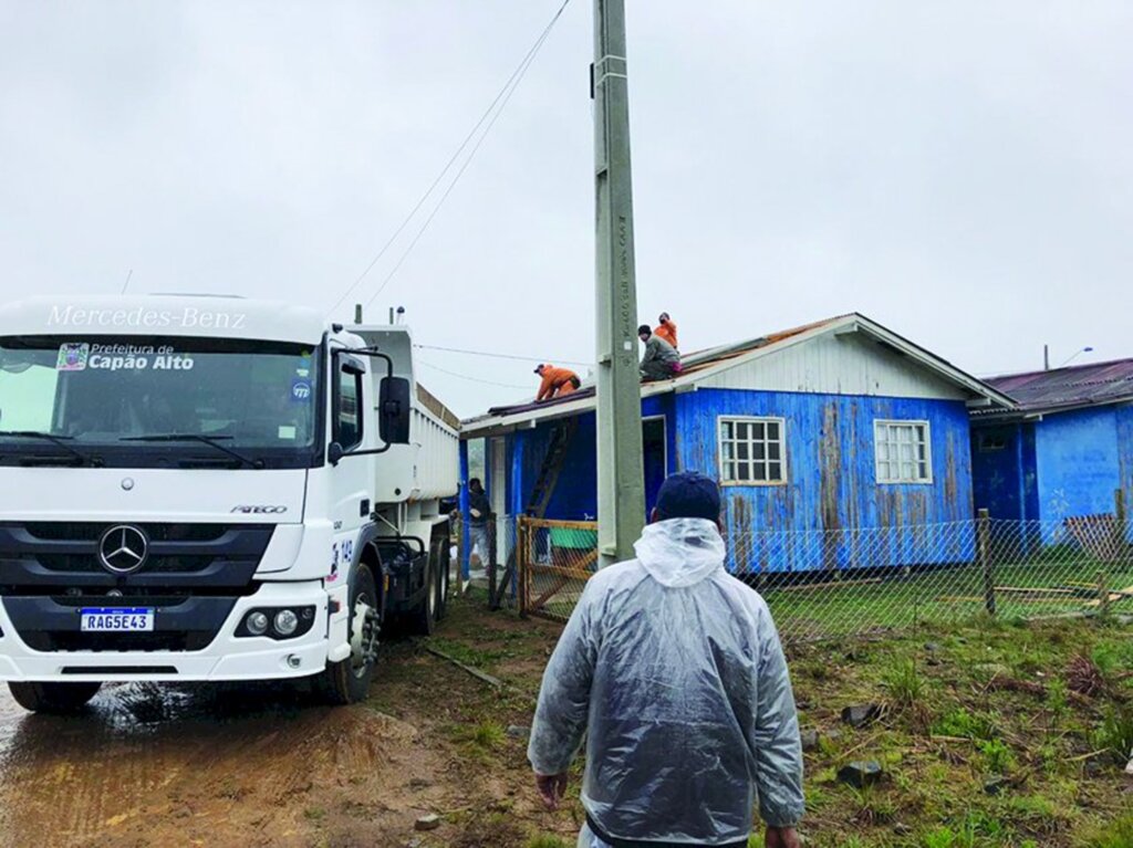 Ciclone extratropical atingiu cerca de  200 casas em Capão Alto