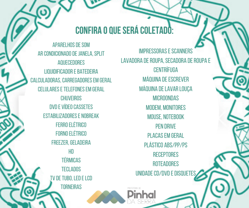 Prefeitura de Pinhal da Serra realizará ação de coleta de lixo eletrônico na próxima semana