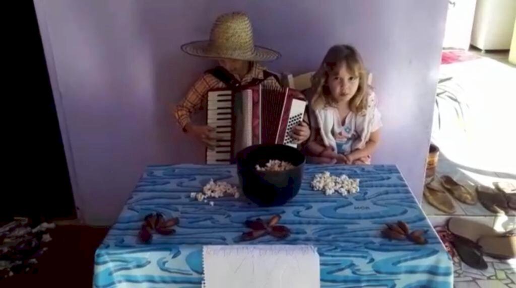 Festa Junina no ensino remoto em Celso Ramos