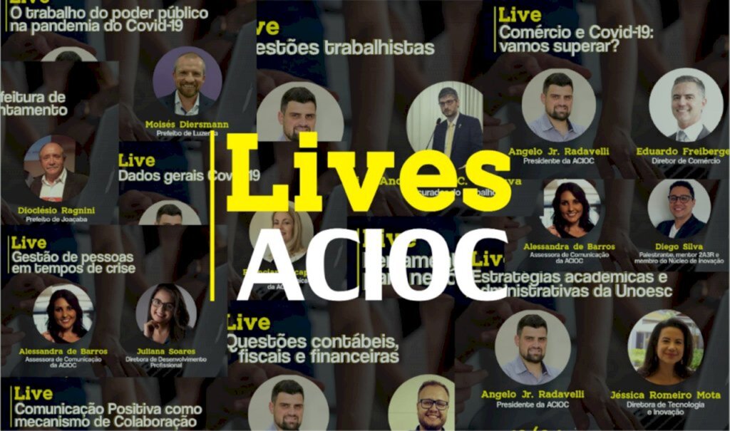 Lives da ACIOC promovem conhecimento e geram oportunidades