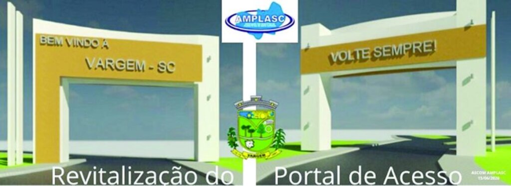 Projeto de revitalização do portal de entrada de Vargem é realizado pela AMPLASC