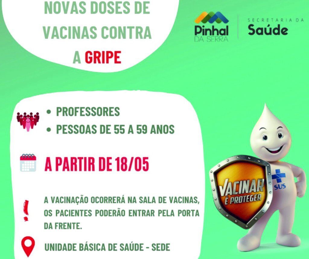 Novas doses de vacina contra gripe em Pinhal da Serra