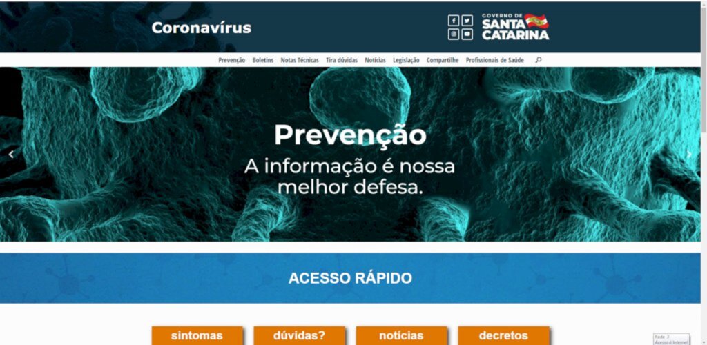 Informação do Governo do Estado de Santa Catarina