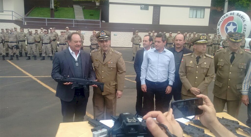 Presidente da AMPLASC se reúne com comandante da PM/SC e pede melhorias na segurança dos municípios