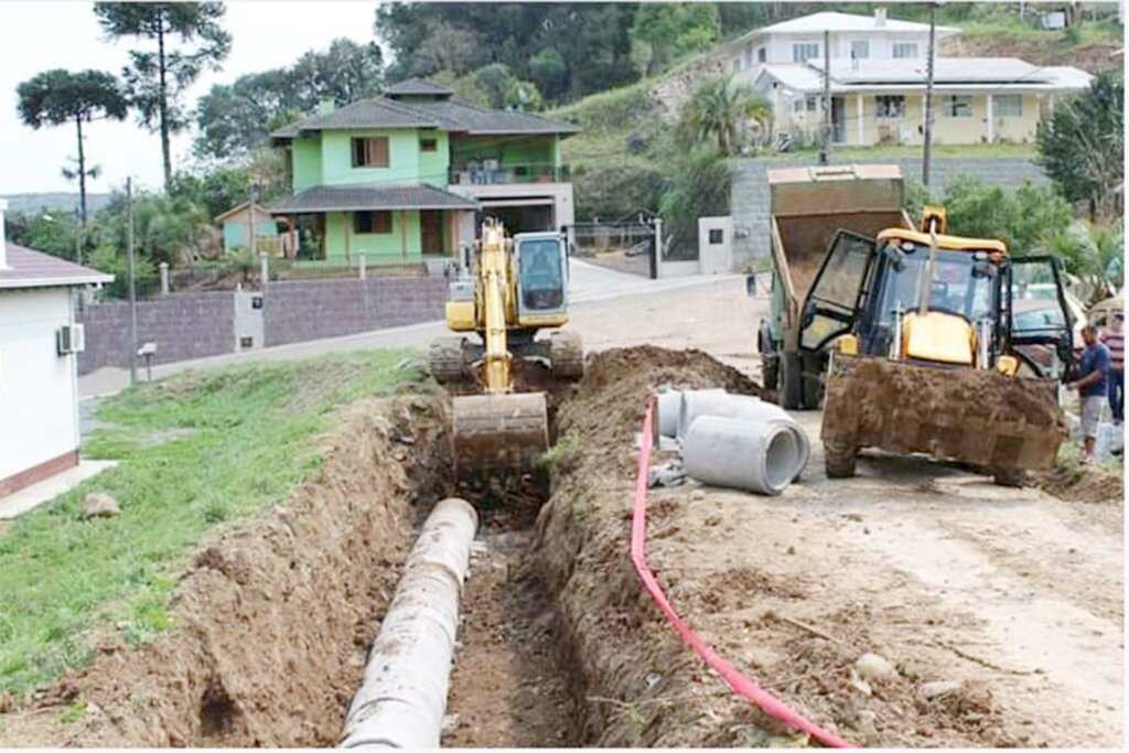 Obras: um dos trabalhos intensificados nas últimas semanas em Anita