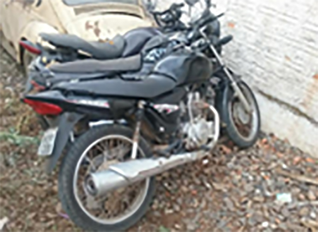 Em Anita, PM realiza abordagem de motocicleta com identificação adulterada