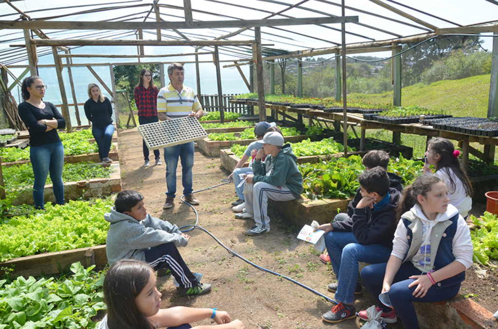 Educação ambiental colocada em prática por projeto desenvolvido no CEA em Anita