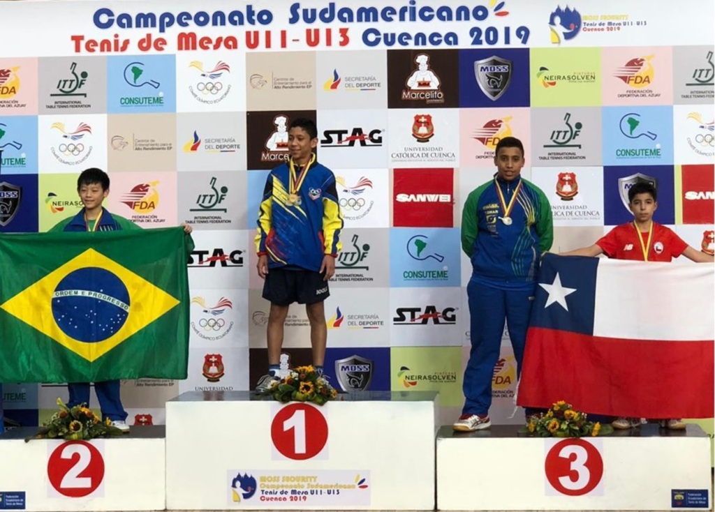 Mesatenista de Joaçaba conquista bronze no Sul-Americano no Equador