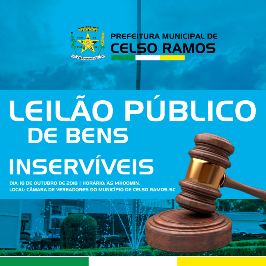 Município de Celso realizará leilão público